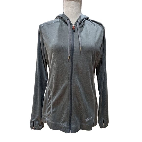 Woolrich Women's Grey Lightweight Full Zip Hoody Jacket Size S - Picture 1 of 8
